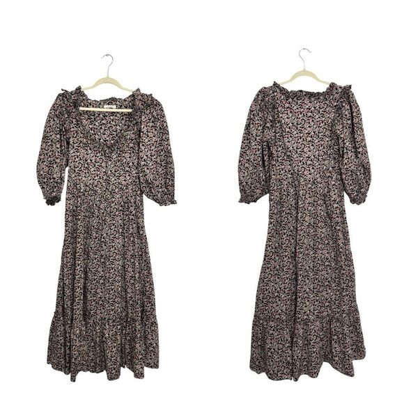 NEW DOEN Brooke Dress in Harvest Meadow Floral - Picture 6 of 10